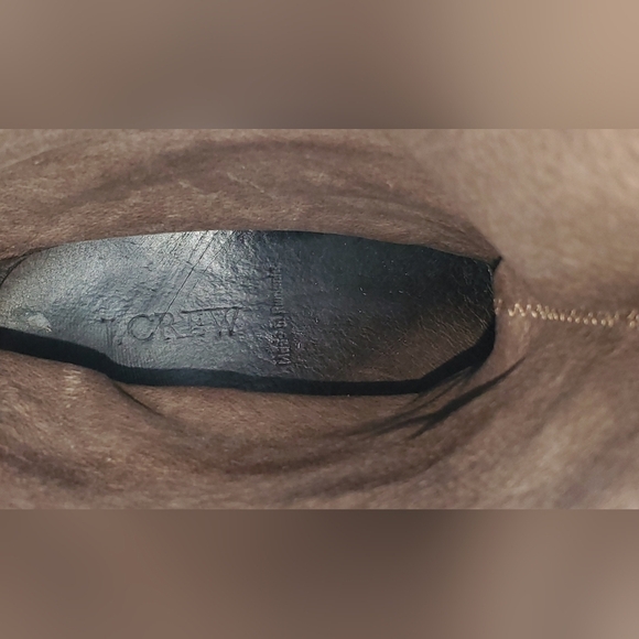 J. Crew Women's size 8.5 Boho Cowboy Western boots engineer brown leather rugged - Picture 15 of 15